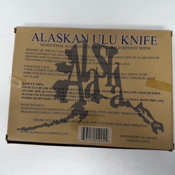 Alaska Ulu with Wooden Display Stand NIB - Picture 2 of 3